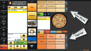 a computer screen shot of a pizza menu 