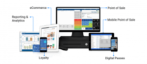 a computer monitor and tablet