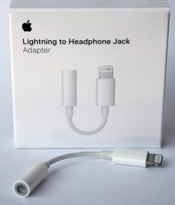 Apple Lightning to Headphone Jack adapter