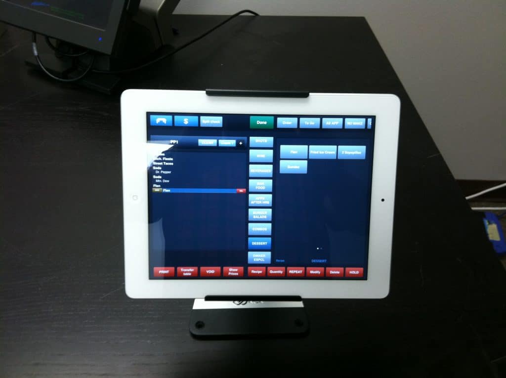 a white tablet with a screen on it 