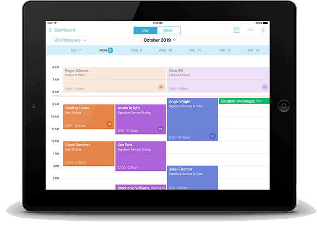 a tablet with a calendar on it 