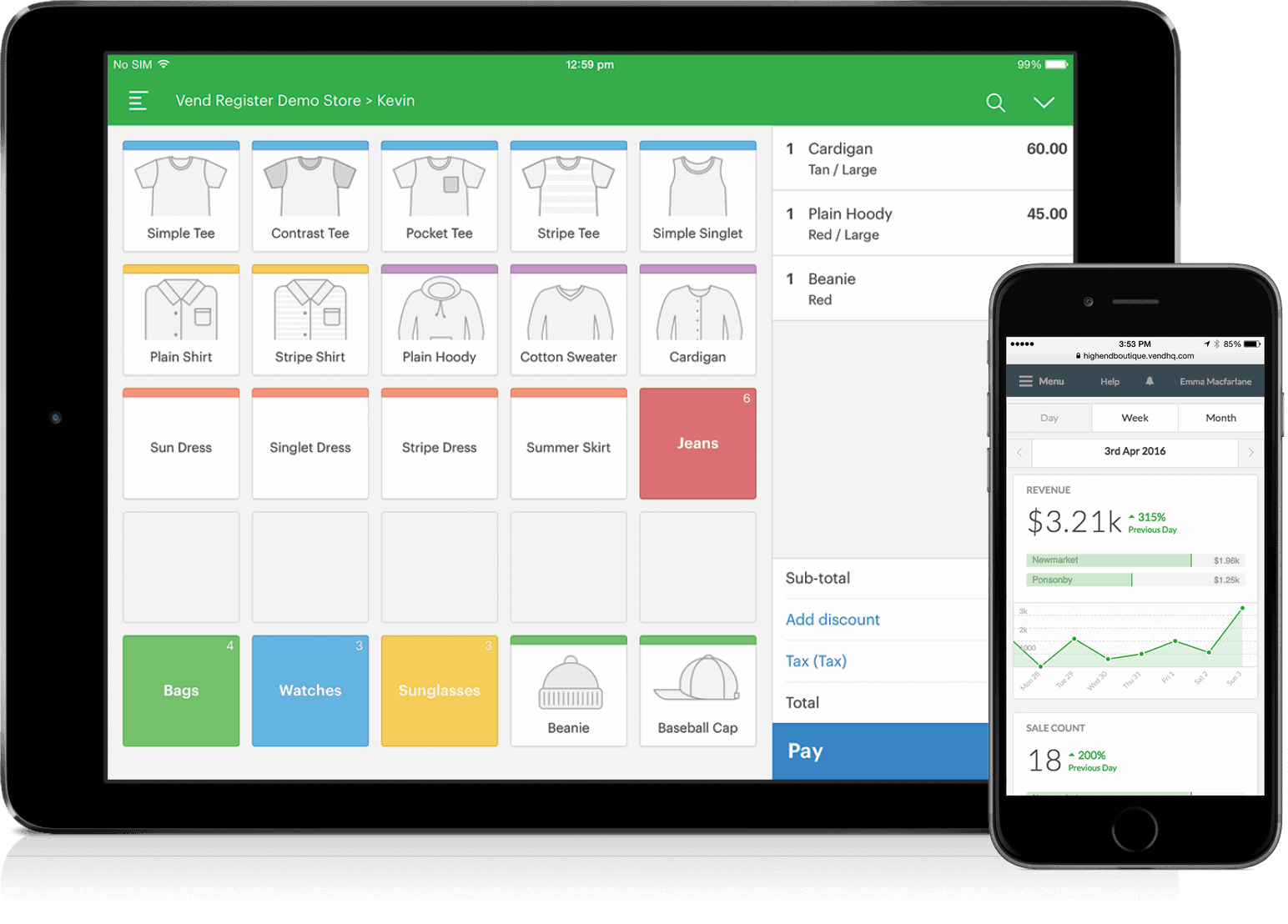 Vend POS Reporting